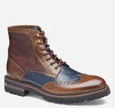 Men's Dudley Lug Wingtip Boot - Tan Multi Calfskin