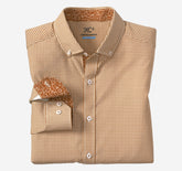 Men's Game Day XC4® Long-Sleeve Gingham Shirt - Rust