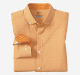 Men's Game Day XC4® Long-Sleeve Gingham Shirt - Orange