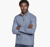 Men's Icon Reversible Solid Quarter-Zip - Light Blue/Taupe