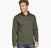 Men's Icon Reversible Solid Quarter-Zip - Olive/Charcoal