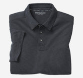 Men's Vintage Slub Polo - Black