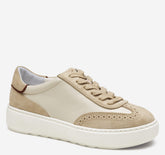 Women's Cammie T-Toe Lace-Up - Bone Glove Leather/Sand Suede