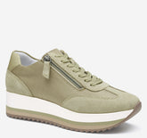 Women's Gracie Side-Zip Lace Up - Sage Nylon/Suede