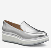 Women's Gracelyn Venetian - Silver Metallic Sheepskin