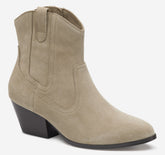 Women's Tristen Western Bootie - Taupe Waterproof Suede
