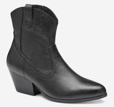 Women's Tristen Western Bootie - Black Waterproof Full Grain