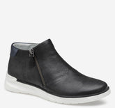 Women's Emery Zip Bootie - Black Italian Washed Sheepskin