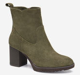 Women's Izzie Bootie - Olive Waterproof Suede