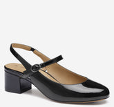 Women's Sienna Mary Jane Slingback - Black Patent Leather