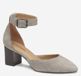 Women's Vicki Ankle Strap - Taupe Kid Suede