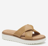 Women's Mitzi Knotted Slide - Tan Glove Leather