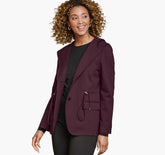 Women's XC Flex® Shawl-Collar Blazer with Hood - Burgundy