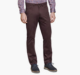 Men's Five-Pocket Pants - Burgundy