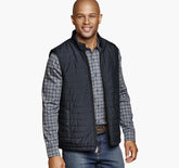 Men's Reversible Vest - Navy/Navy Herringbone