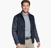 Men's Faux-Suede Full-Zip - Navy