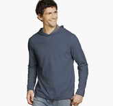 Men's Icon Reversible Hooded Pullover - Blue/Gray