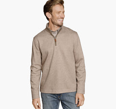 Men's Brushed Quarter-Zip - Oatmeal