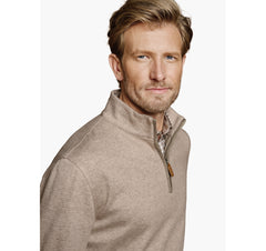 Men's Brushed Quarter-Zip - Oatmeal