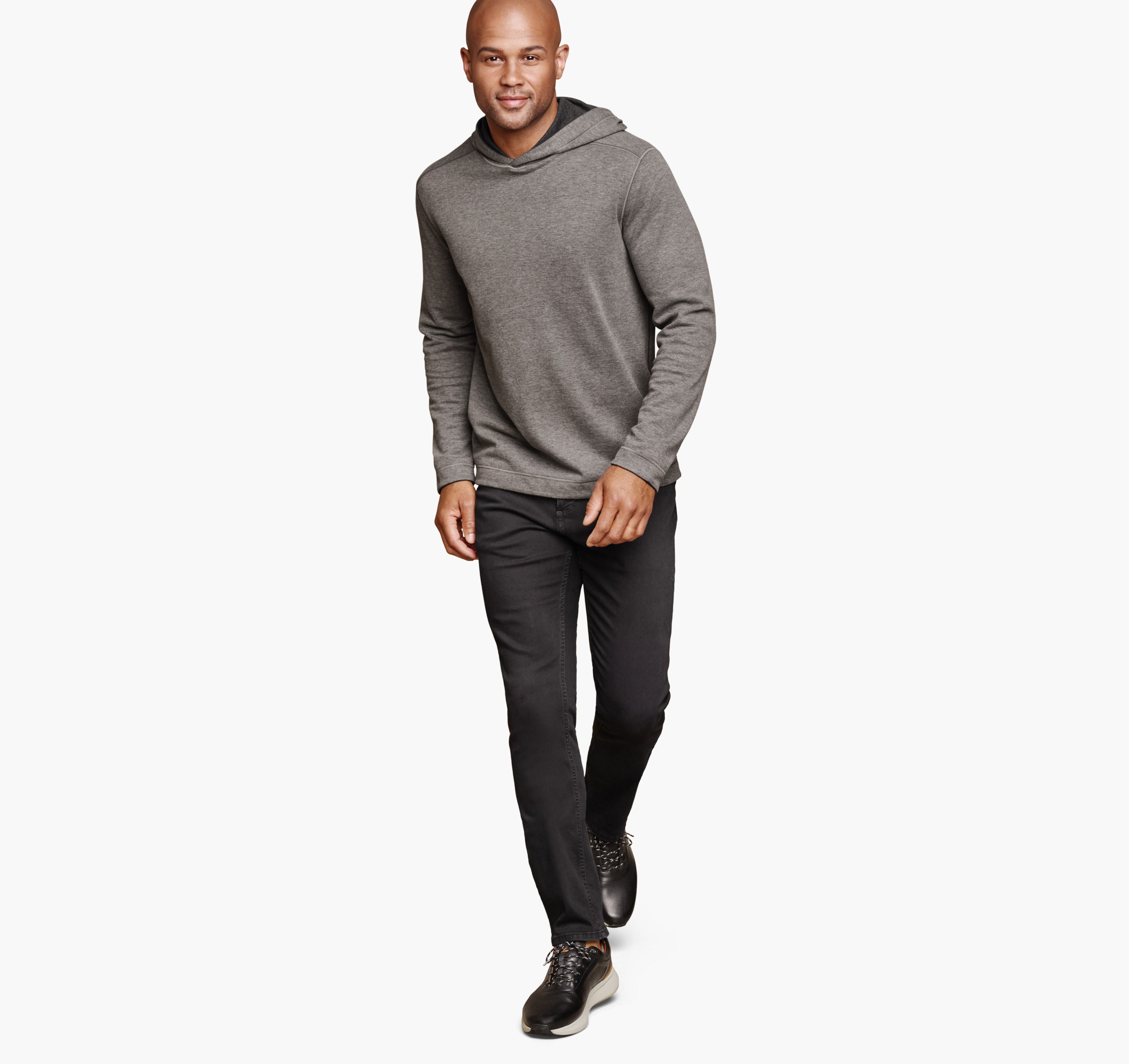 Men's Icon Reversible Hooded Pullover - Gray/Black